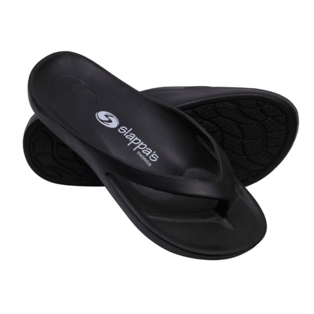 Slappas Flip Flops Black